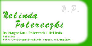 melinda polereczki business card